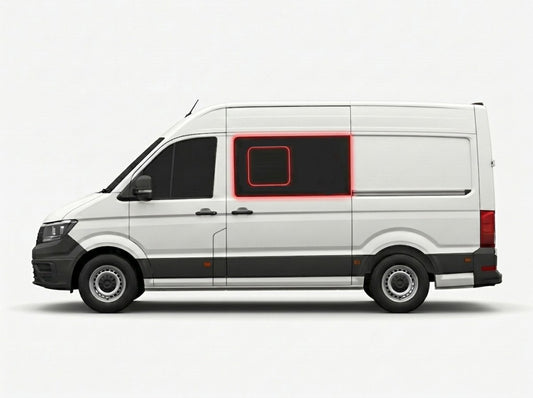Left Privacy Front Opening Glass for VW Crafter (2017>) / MAN TGE (2017>)