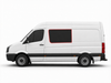 Left Privacy Front Fixed SWB Glass for Mercedes Sprinter (2006 onwards) / VW Crafter (2006-2016)
