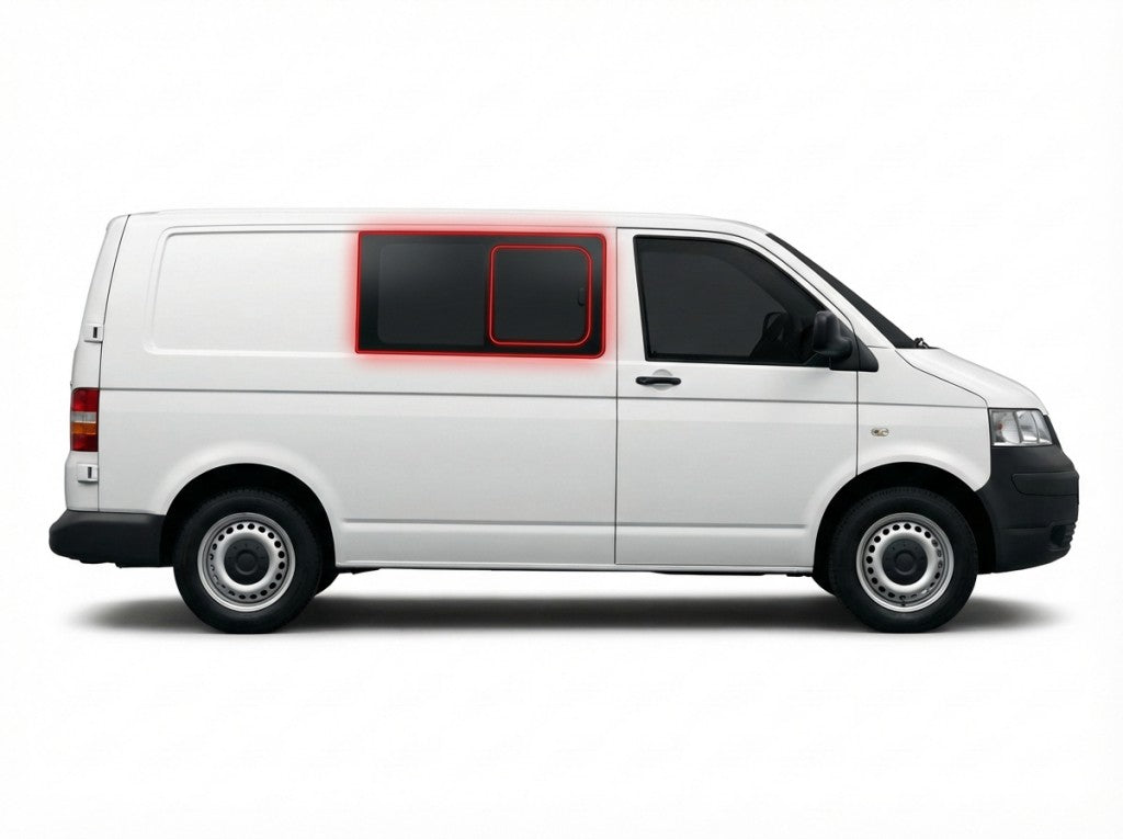 Right Privacy Front Opening Glass for VW Transporter T5 (2003-2016) / VW Transporter T6 (2016>)