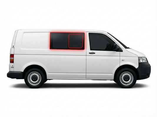 Right Privacy Front Opening Glass for VW Transporter T5 (2003-2016) / VW Transporter T6 (2016>)