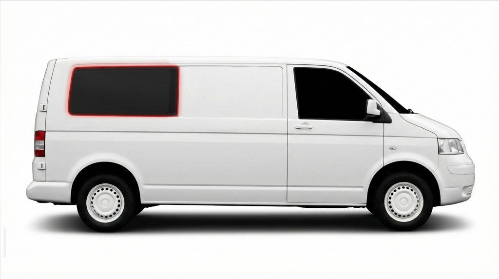 Right Privacy Rear Fixed LWB Glass for VW Transporter T5 (2003-2016) / VW Transporter T6 (2016>)