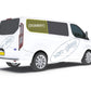 Right Privacy Rear Fixed SWB Blank/Dummy Glass for Ford Transit Custom (2014-2023)
