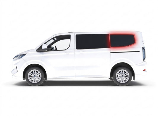 Left Privacy Rear Fixed LWB Glass for VW Transporter T7 (2024>) / Ford Transit Custom (2024>)