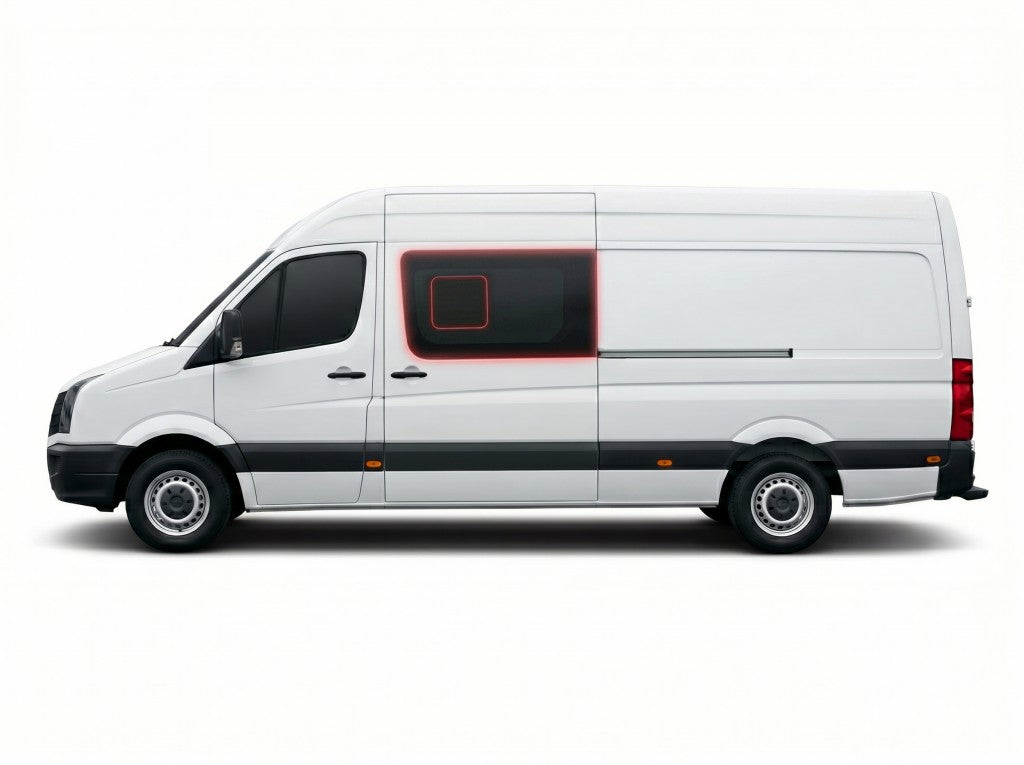 Left Privacy Front Opening LWB Glass for Mercedes Sprinter (2006-2018)
