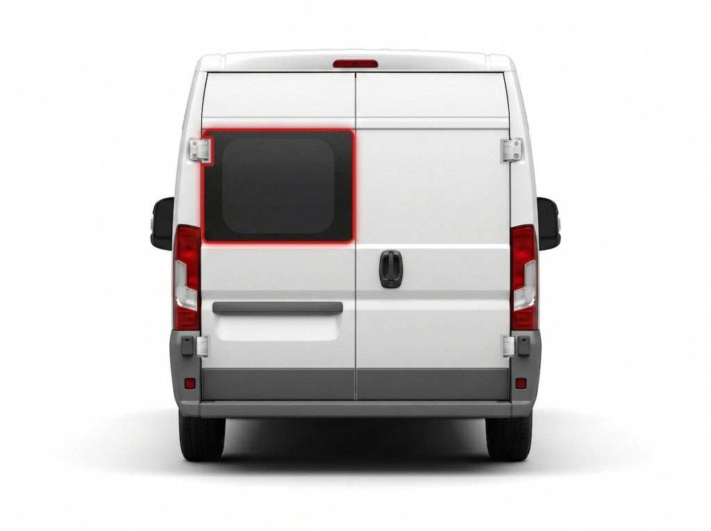 Back Privacy Left Glass for Peugeot Boxer (2006>) / Fiat Ducato (2006>) / Citroen Relay (2006>) / Vauxhall Movano (2021>)
