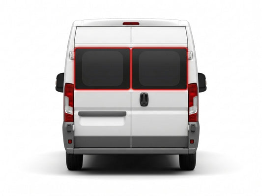 Back Door Privacy Left or Right Glass - Double Glazed for Peugeot Boxer (2006>) / Fiat Ducato (2006>) / Citroen Relay (2006>) / Vauxhall Movano (2021>)