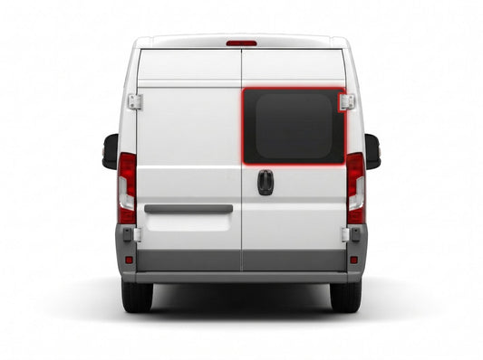 Back Privacy Right Glass for Peugeot Boxer (2006>) / Fiat Ducato (2006>) / Citroen Relay (2006>) / Vauxhall Movano (2021>)