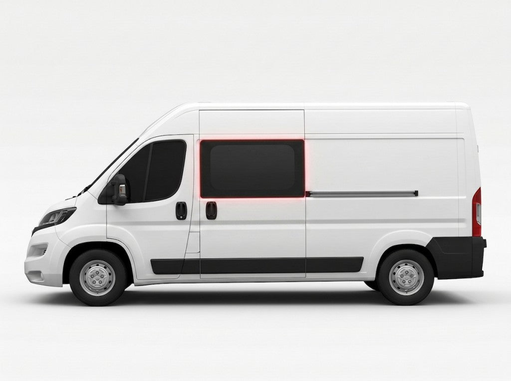 Left or Right Privacy Front Fixed MWB/LWB/XLWB (L2/3/4) Glass for Fiat Ducato (2006>) / Citroen Relay (2006>) / Vauxhall Movano (2021>)