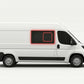 Right Privacy Front Opening MWB/LWB/XLWB (L2/3/4) Glass for Peugeot Boxer (2006>) / Fiat Ducato (2006>) / Citroen Relay (2006>) / Vauxhall Movano (2021>)