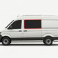 Left Privacy Front Fixed Glass for VW Crafter (2017>) / MAN TGE (2017>)