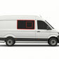 Right Privacy Front Opening Glass for VW Crafter (2017>) / MAN TGE (2017>)