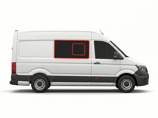 Right Privacy Front Opening Glass for VW Crafter (2017>) / MAN TGE (2017>)