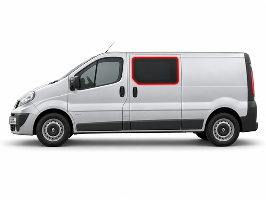 Left Privacy Front Fixed Glass for Renault Trafic / Vauxhall Vivaro / Nissan Primastar (2001-2013)