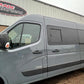Left Privacy Front Opening MWB/LWB Glass for Renault Master (2010-2023) / Vauxhall Movano (2010-2021) / Nissan NV400 (2010 onwards) / Nissan Interstar (2022-2023)