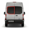 Left Privacy Barn Door Glass for Ford Transit MK8 (2014 onwards)