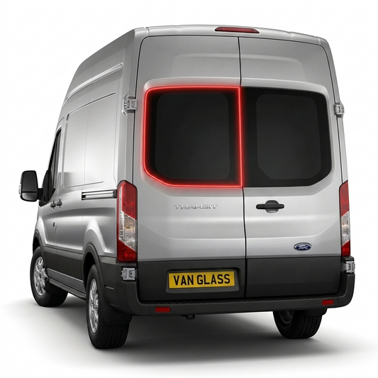 Left Privacy Barn Door Glass for Ford Transit MK8 (2014 onwards)