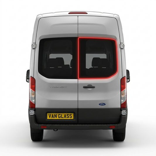 Right Privacy Barn Door Glass for Ford Transit MK8 (2014 onwards)