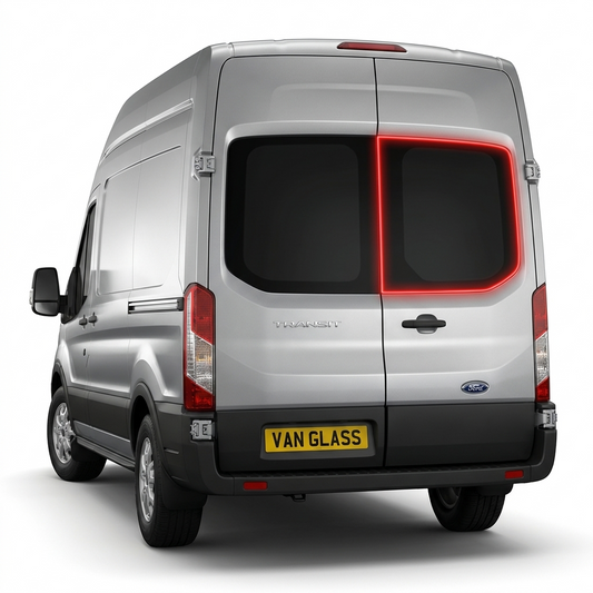Right Privacy Barn Door Glass for Ford Transit MK8 (2014 onwards)