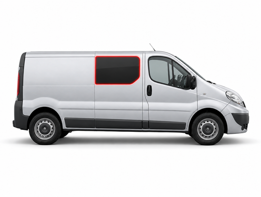 Right Privacy Front Fixed Glass for Renault Trafic / Vauxhall Vivaro / Nissan Primastar (2001-2013)