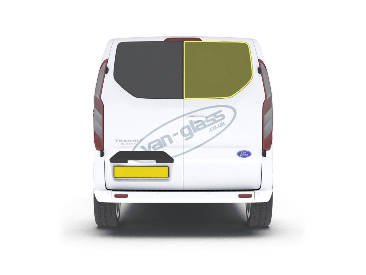 Right Privacy Back Door Glass for Ford Transit Custom (2014-2023)