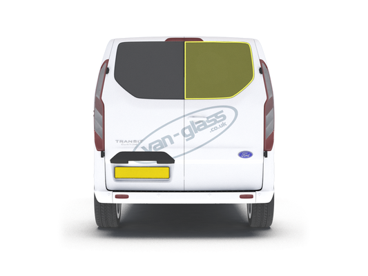 Right Privacy Back Door Glass for Ford Transit Custom (2014-2023)