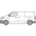 Citroen Dispatch 2016 > MWB Left Privacy Front Fixed Glass
