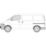 Toyota Hiace 1995 > Left Privacy Front Fixed Glass