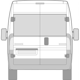 Citroen Relay 2006 > Left or Right Privacy Back Door Glass