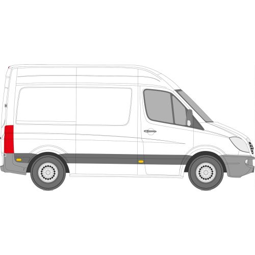 Mercedes Sprinter 2006 > Right Privacy Front Fixed SWB Glass
