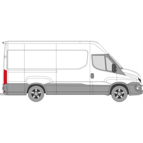 Iveco Daily 2014 > Right Privacy Front Fixed Glass