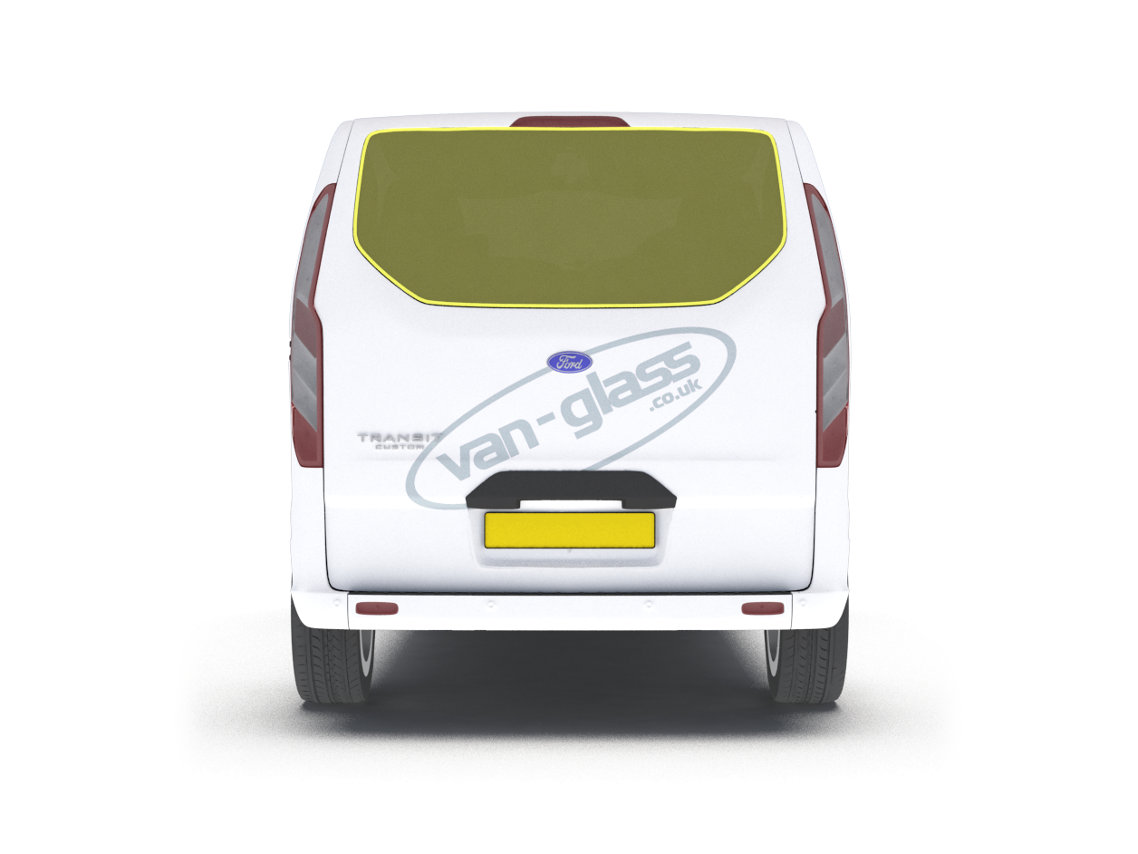 Ford Transit Custom 2014 > Privacy Tailgate Glass vanglass.co.uk