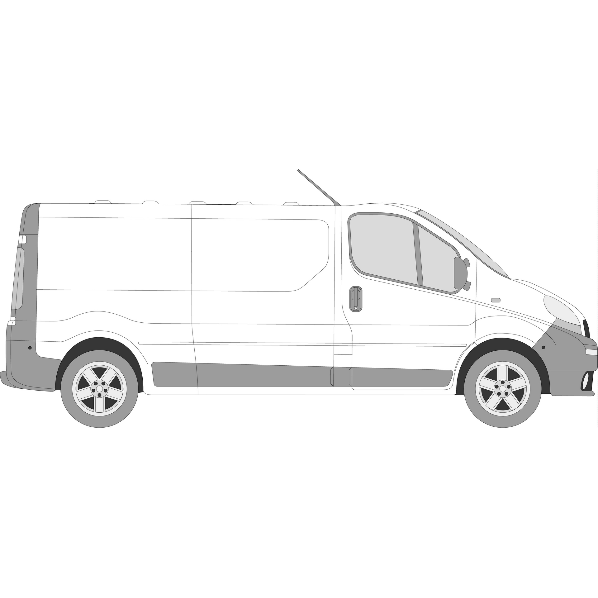 Nissan Primastar рисунок. Renault Trafic 2001- на белом фоне. Трафарет Опель Виваро. Панель кузова на Опель Виваро.